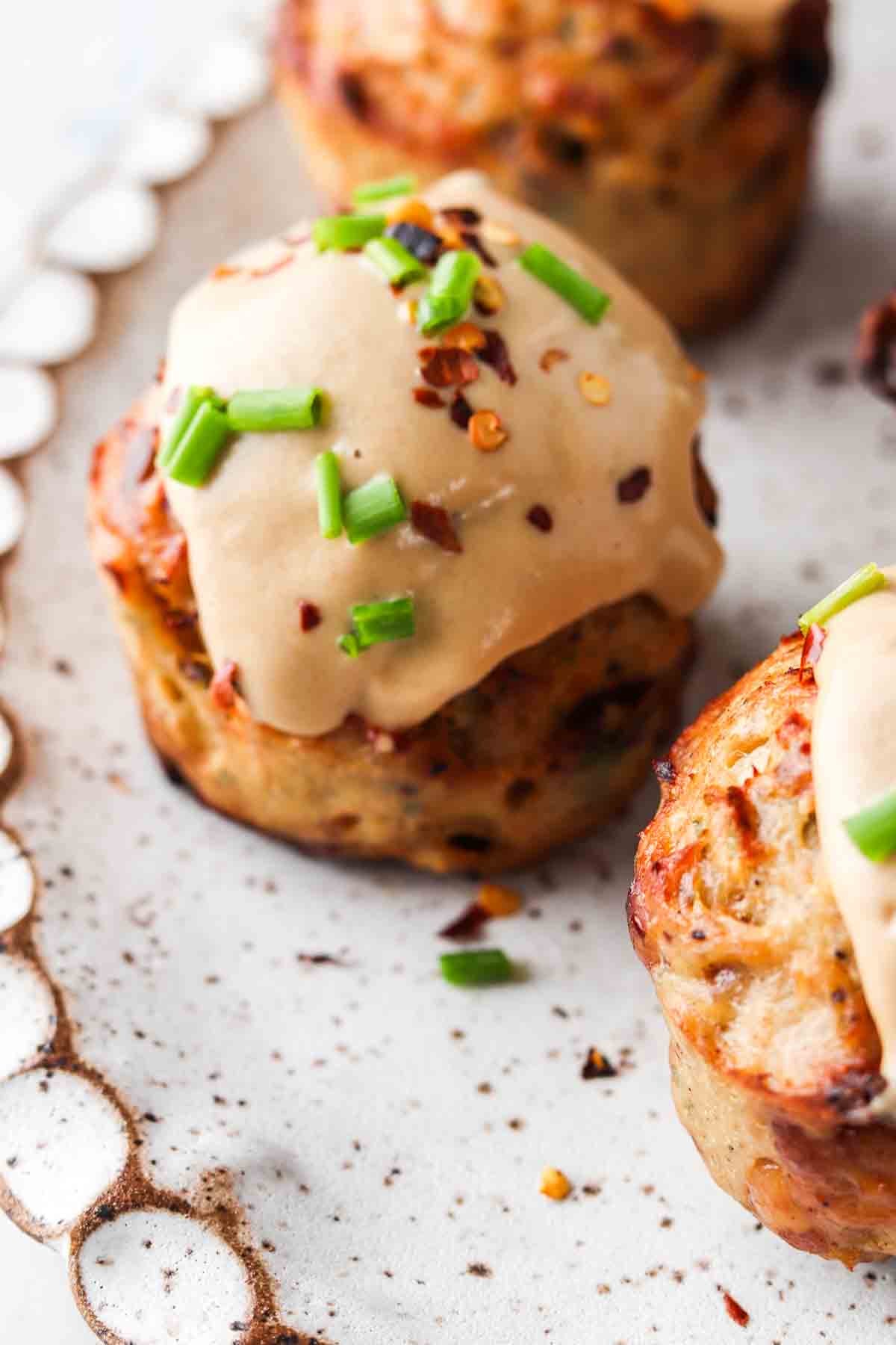 *PROTEIN & SAUCE ONLY* Maple Chicken Meatloaf Muffins - REGULAR Portion