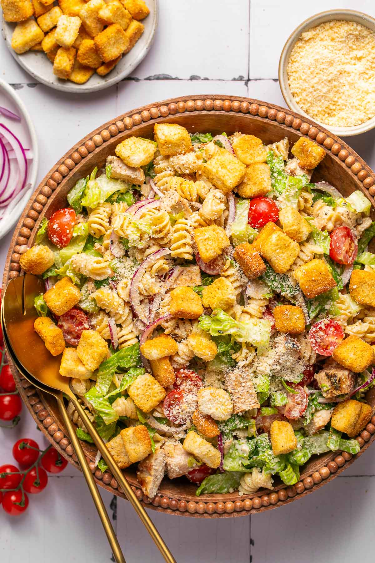 NEW! Preorder 8 ounce Container of Caesar Pasta Salad