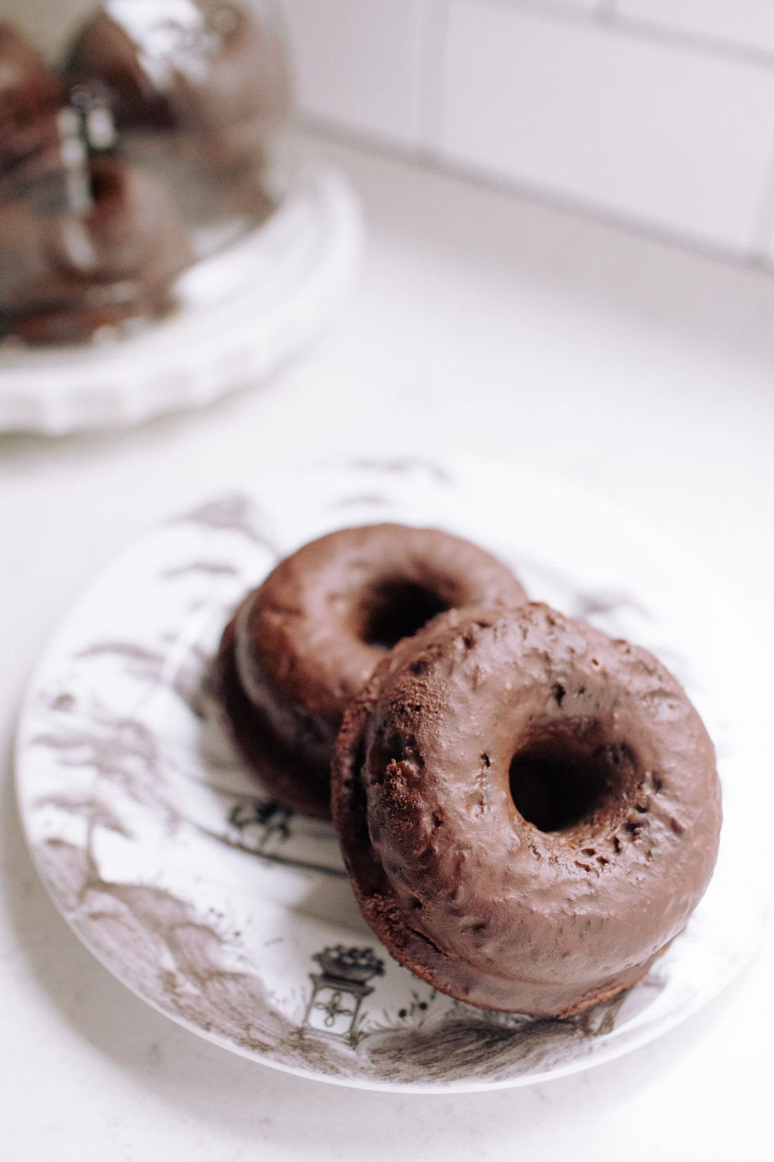 Dozen Donuts Dipped in Chocolate Ganache