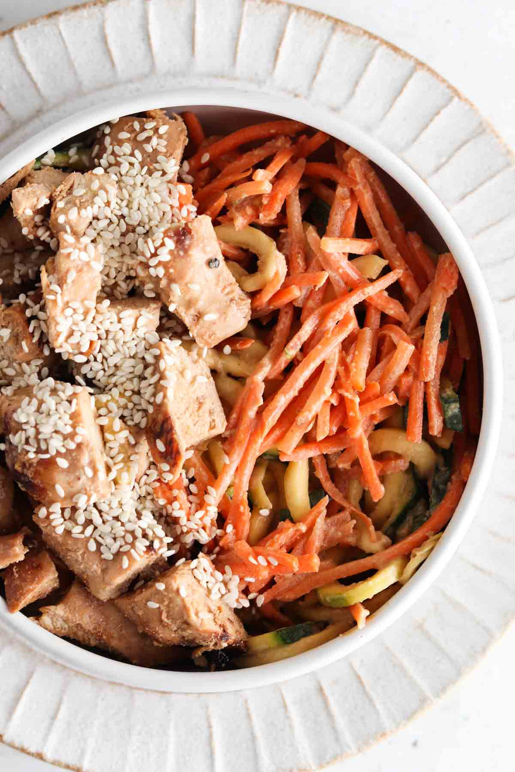 NEW! Asian Zoodles with Chicken Thighs REGULAR Portion Allianna's