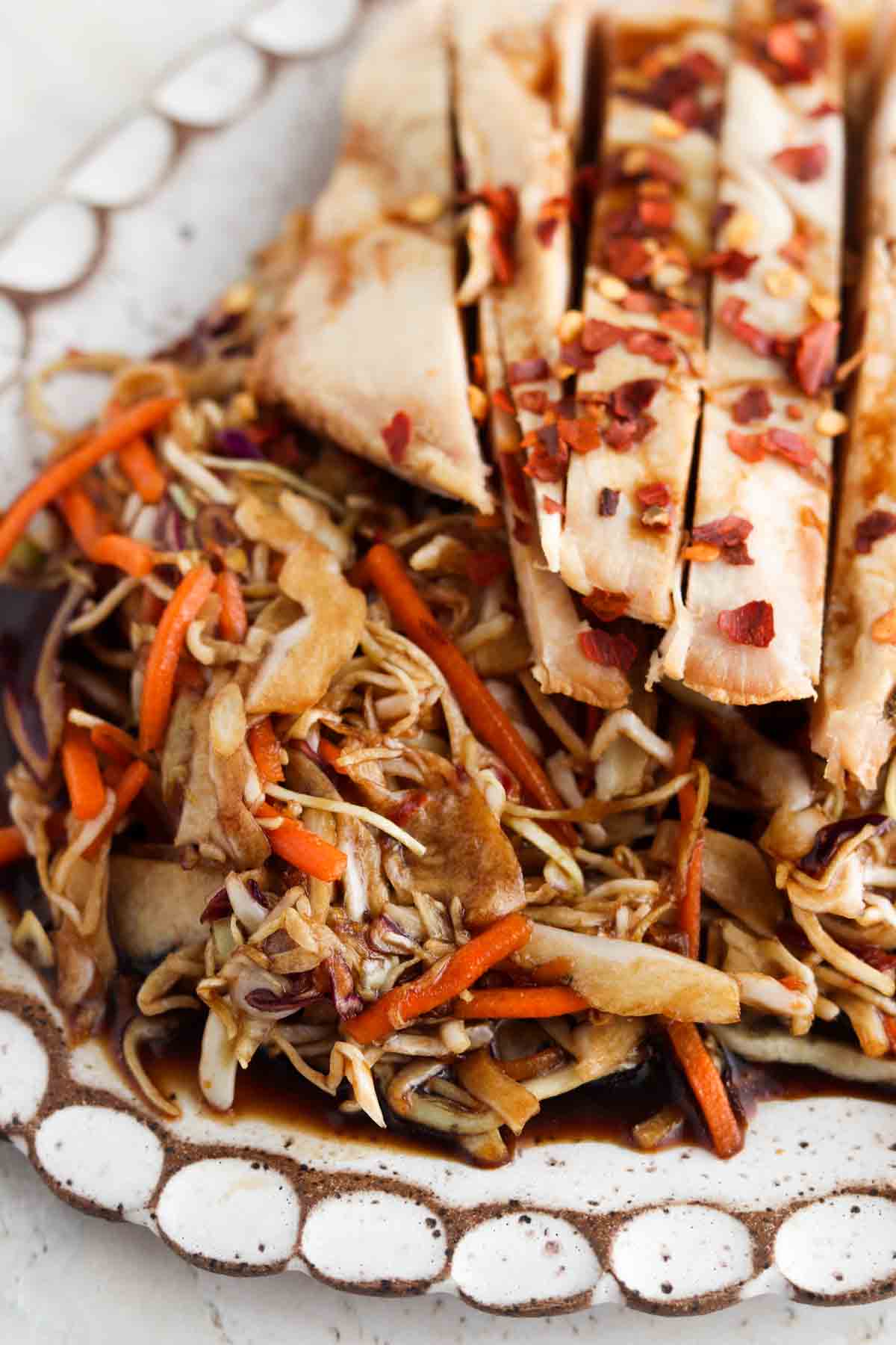 NEW! *PROTEIN AND SAUCE ONLY* Cold Asian Chicken Bowl - REGULAR Portion