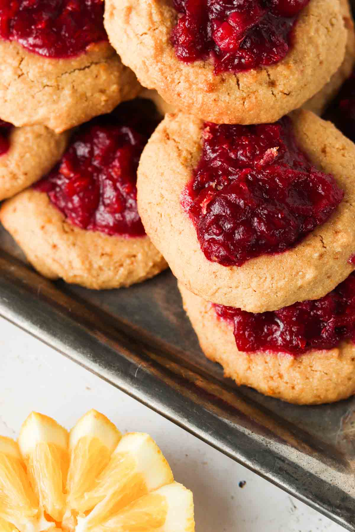 NEW! Preorder Cranberry Thumbprints for Christmas - One Dozen