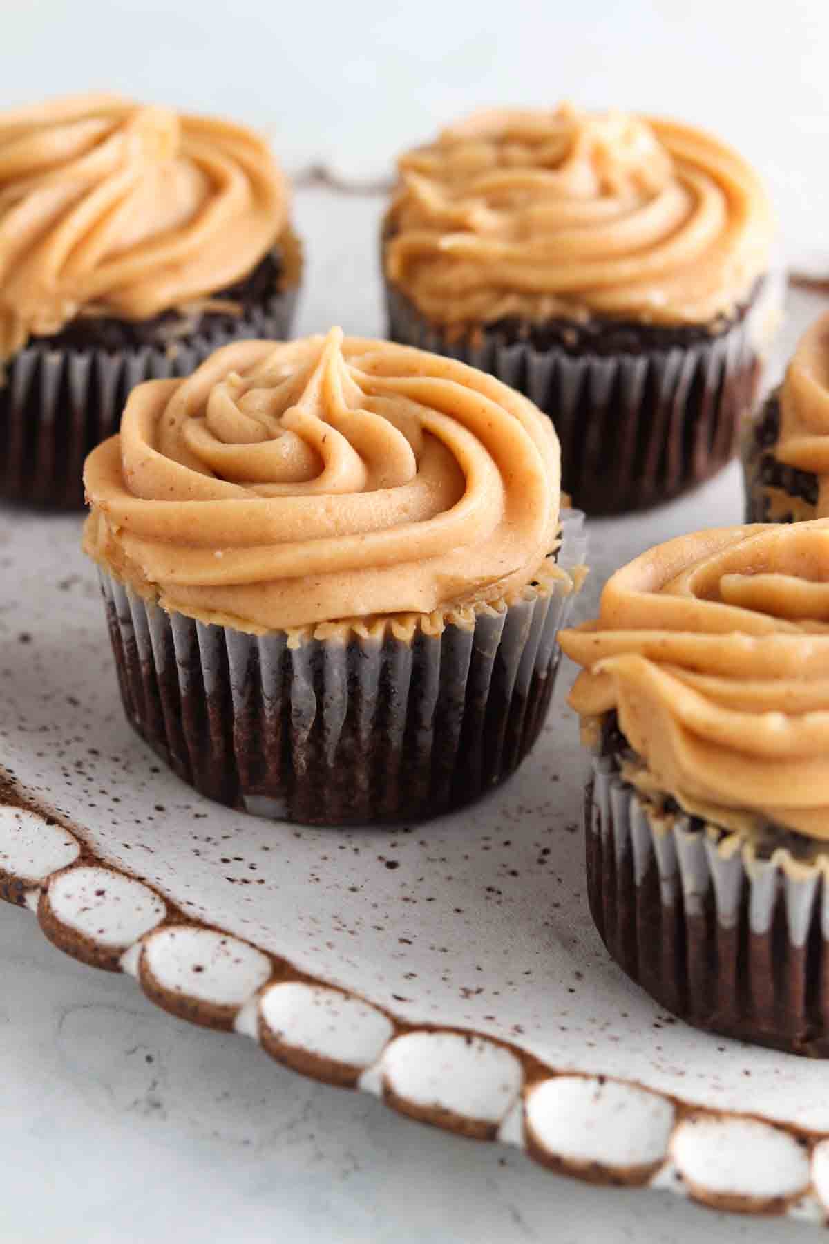 Chocolate Cupcakes with Peanut Butter Frosting- One Dozen