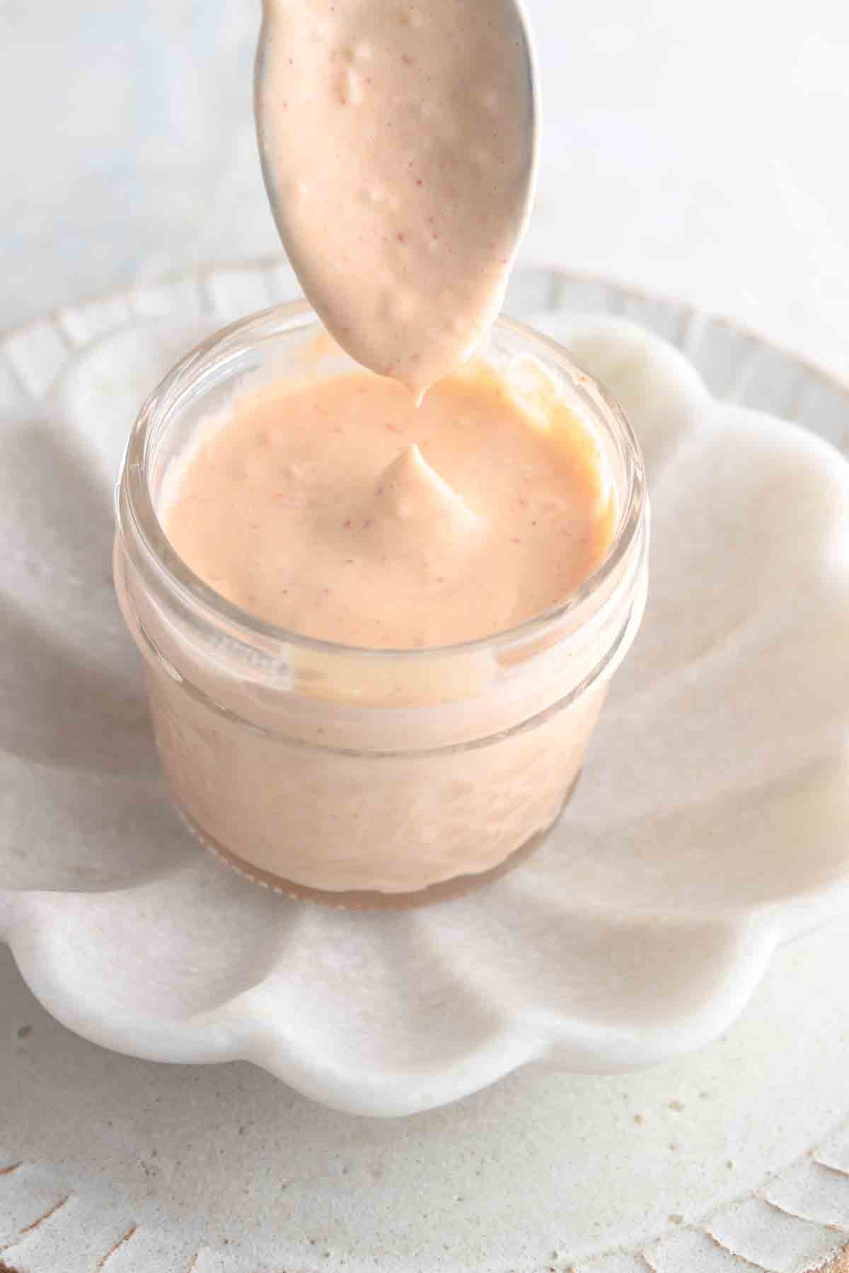 8 ounce Container of Sriracha Mayo