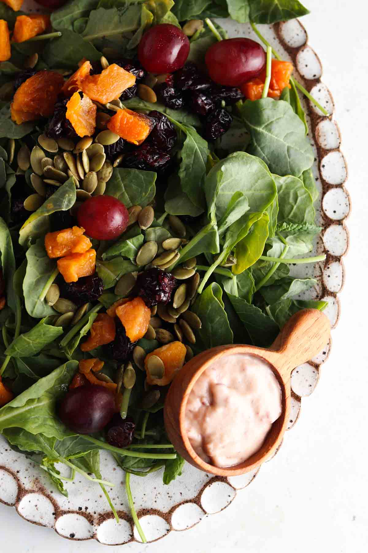 Mixed Green Squash Cranberry Salad