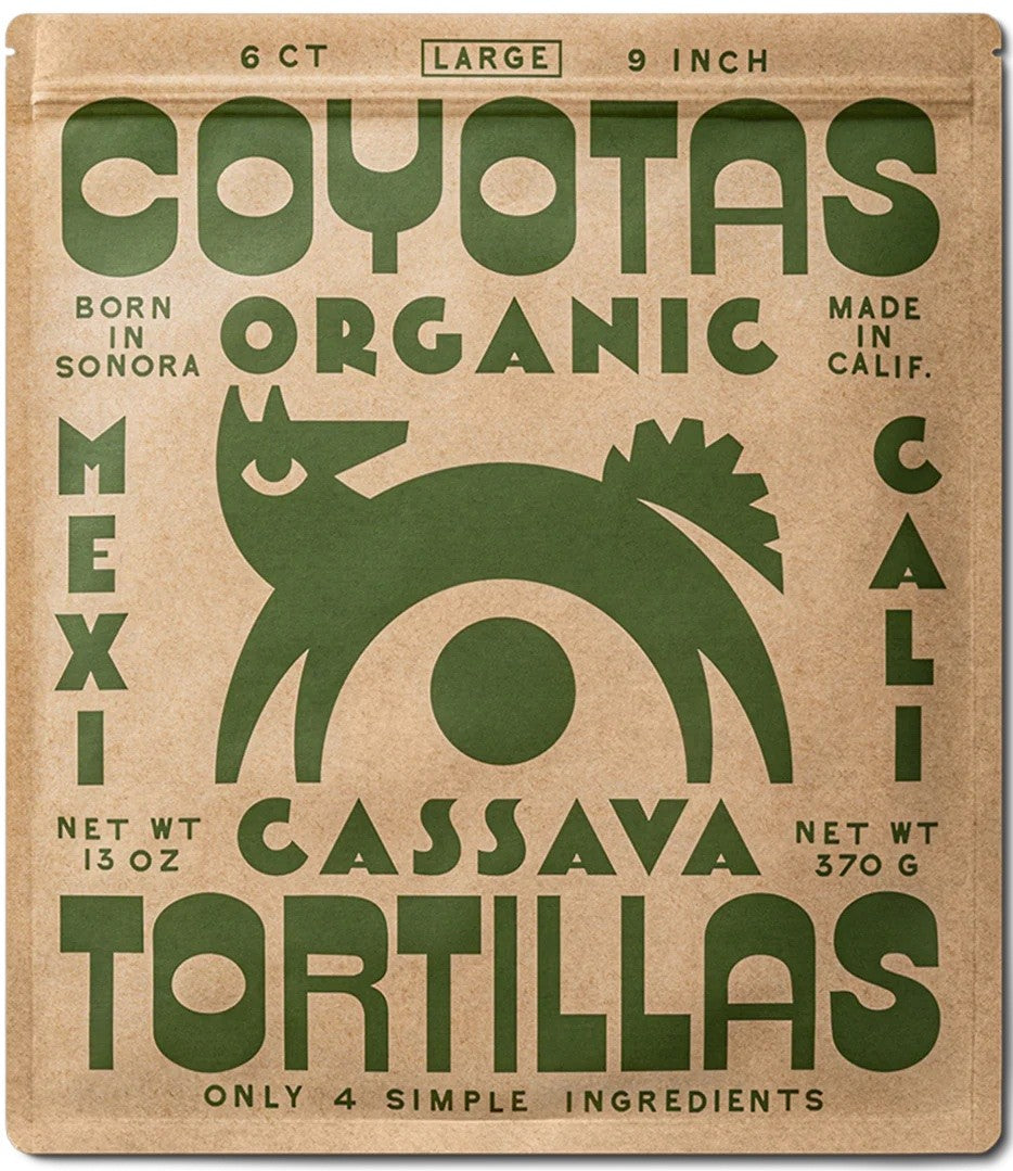 6 pack-9 inch Cassava Burrito Tortillas