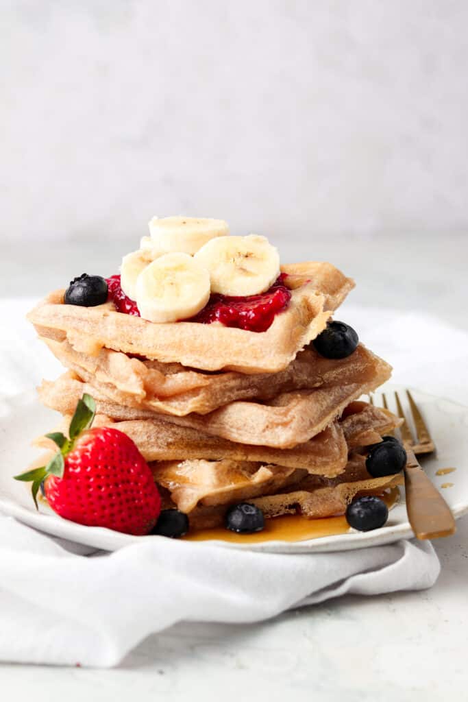 Container of Cassava Flour Waffles