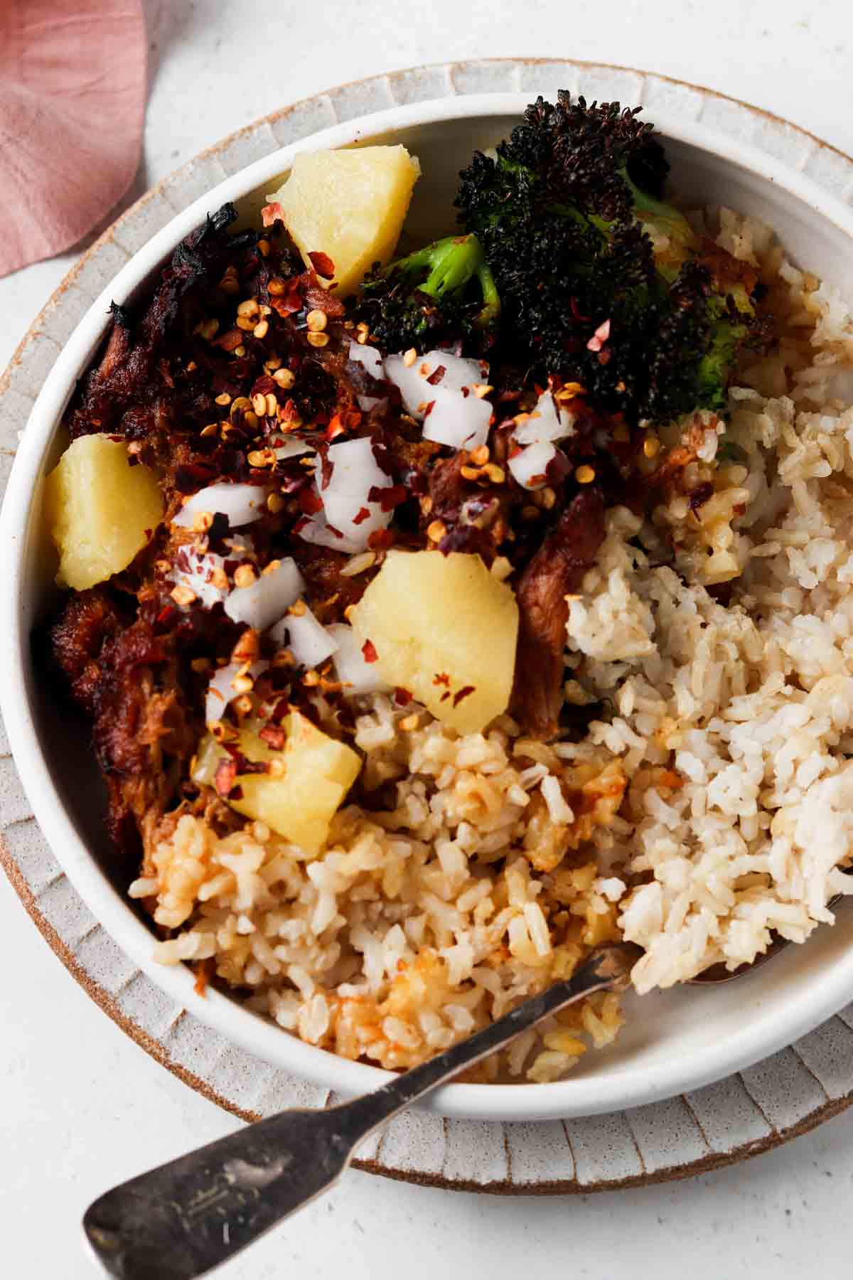 *PROTEIN & SAUCE ONLY* Al Pastor Taco Bowl - REGULAR Portion