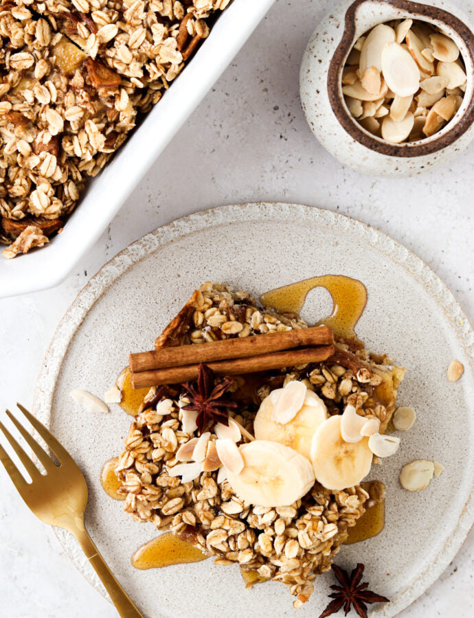 Apple Baked Oat Bars