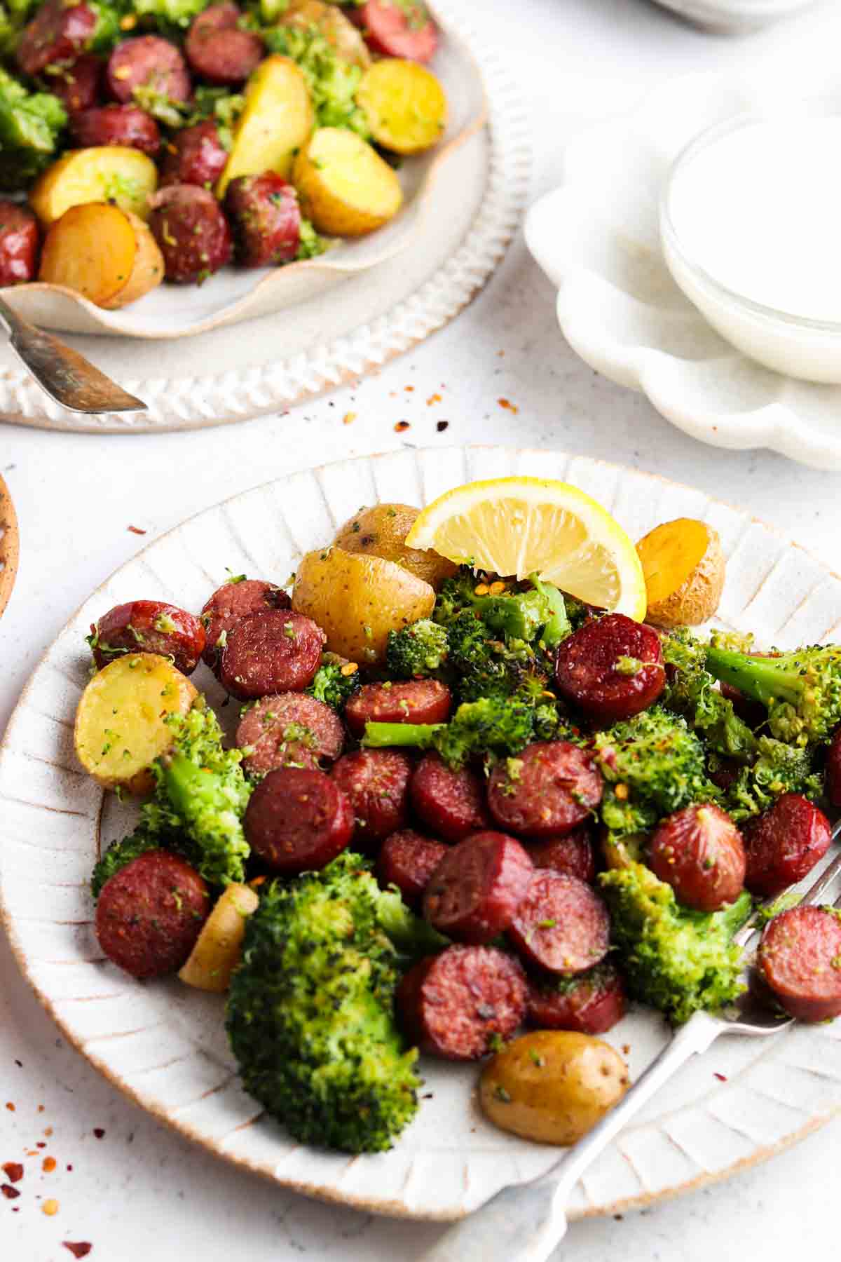 Sausage with Peppers, Potatoes, and Garlic Aioli - REGULAR Portion