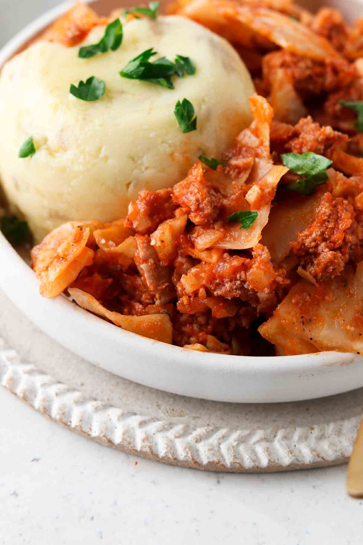 NEW! Beef Stuffed Cabbage Bowl - MINI Portion